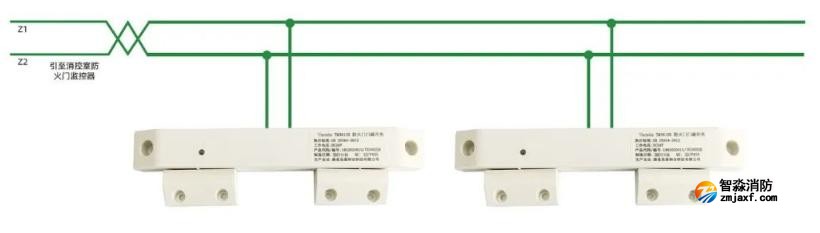 TM3610B防火门门磁开关接线图 TM3610B防火门门磁开关接线图