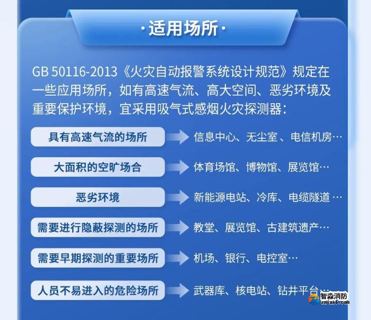 高新投三江吸气式感烟探测系统适用场所 高新投三江吸气式感烟探测系统适用场所