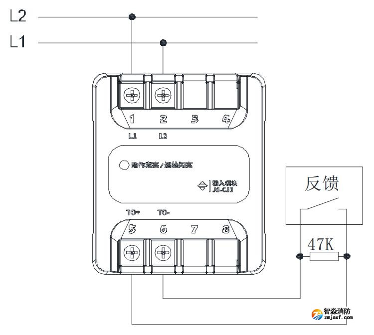 JS-C51型输入模块接线