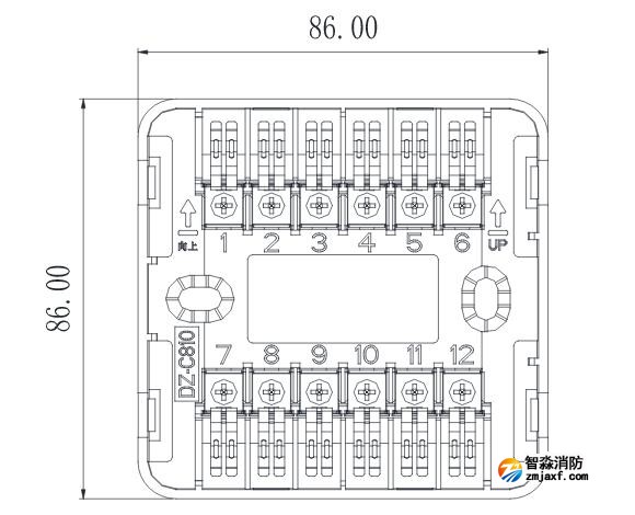 KZJ-C855模块底座（DZ-C810）接线端子说明