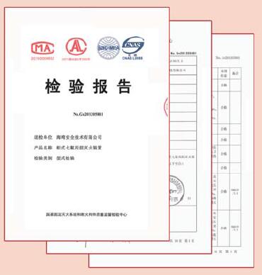 乐鱼在线(中国)气体灭火检测报告